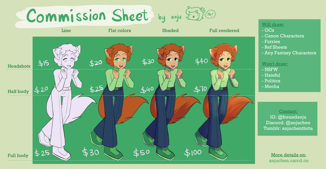 Commission Sheet